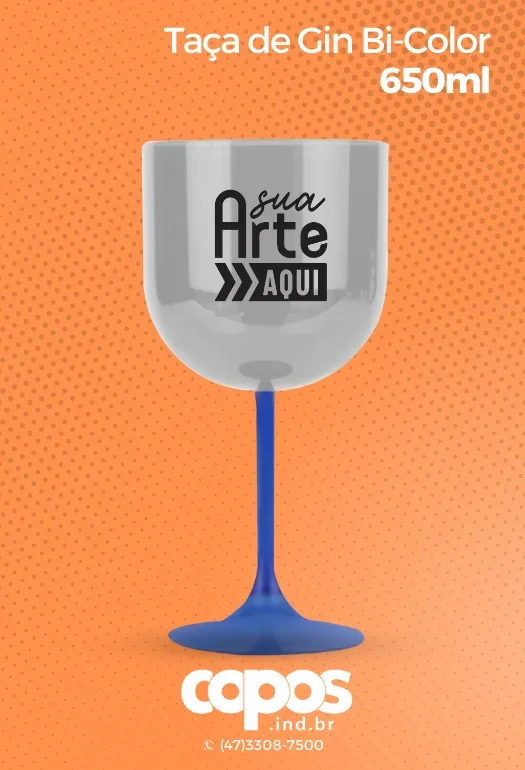 Taça de Gin Bicolor Taça de Gin Bicolor